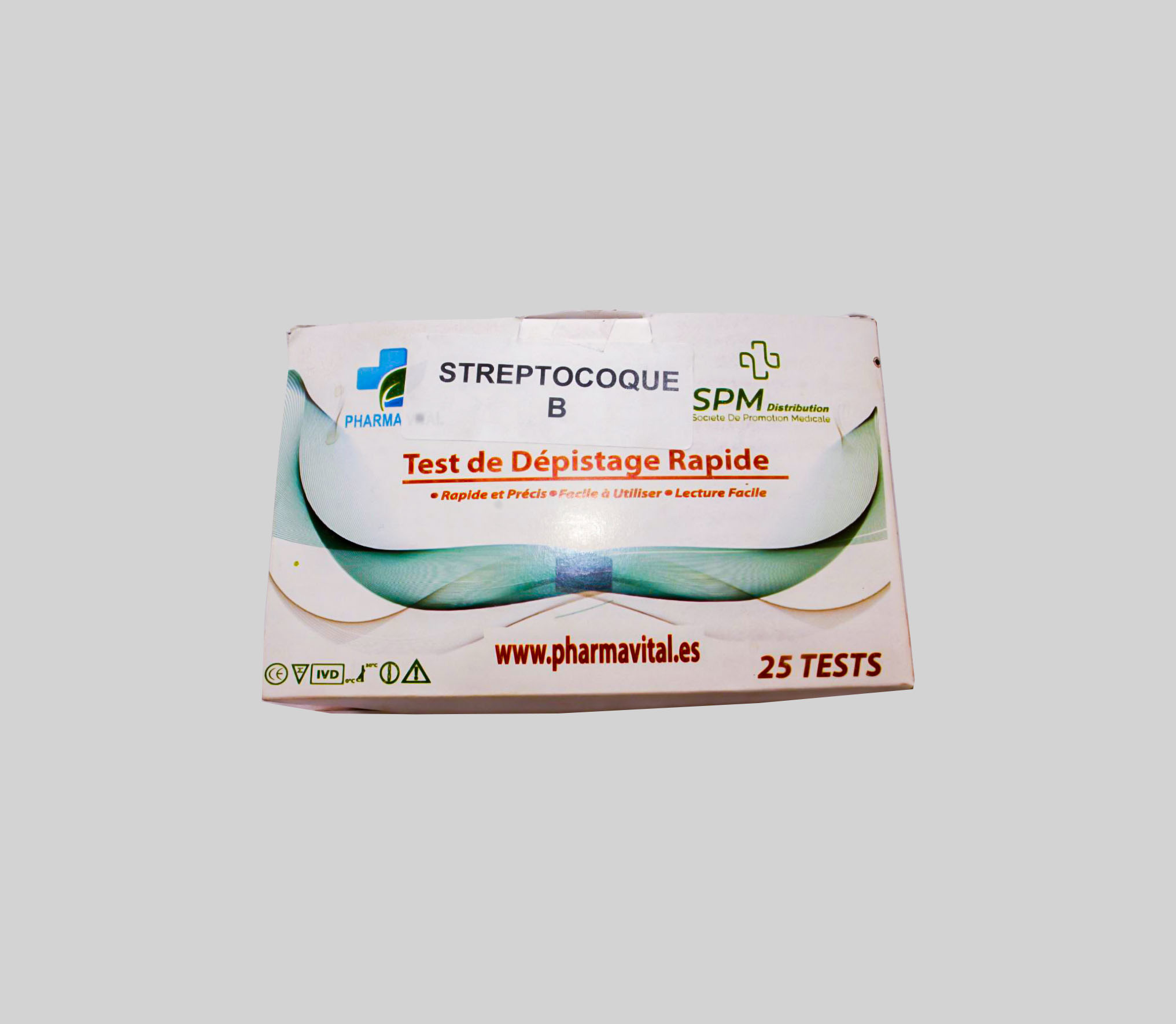 Test dépistage rapide Sreptocoque B (25pcs)