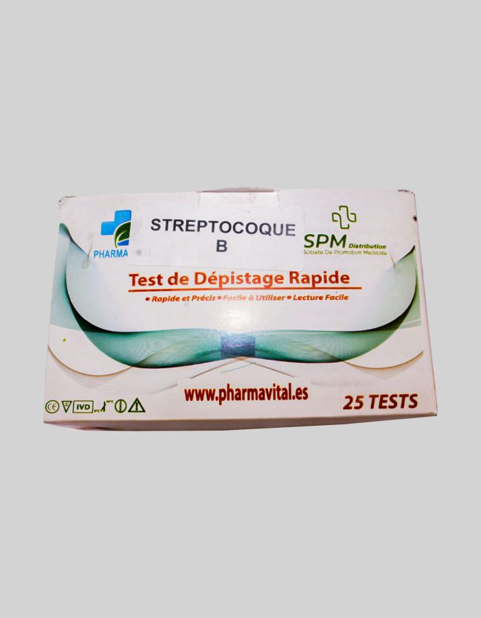 Test dépistage rapide Sreptocoque B (25pcs)